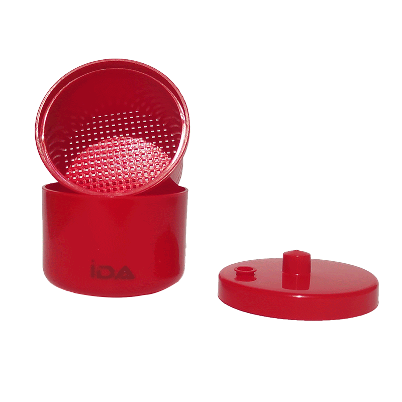 BurClean, Disinfectant box with strainer for dental burs