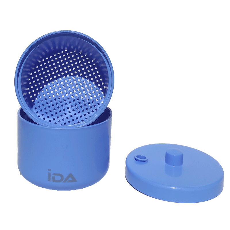 BurClean, Disinfectant box with strainer for dental burs